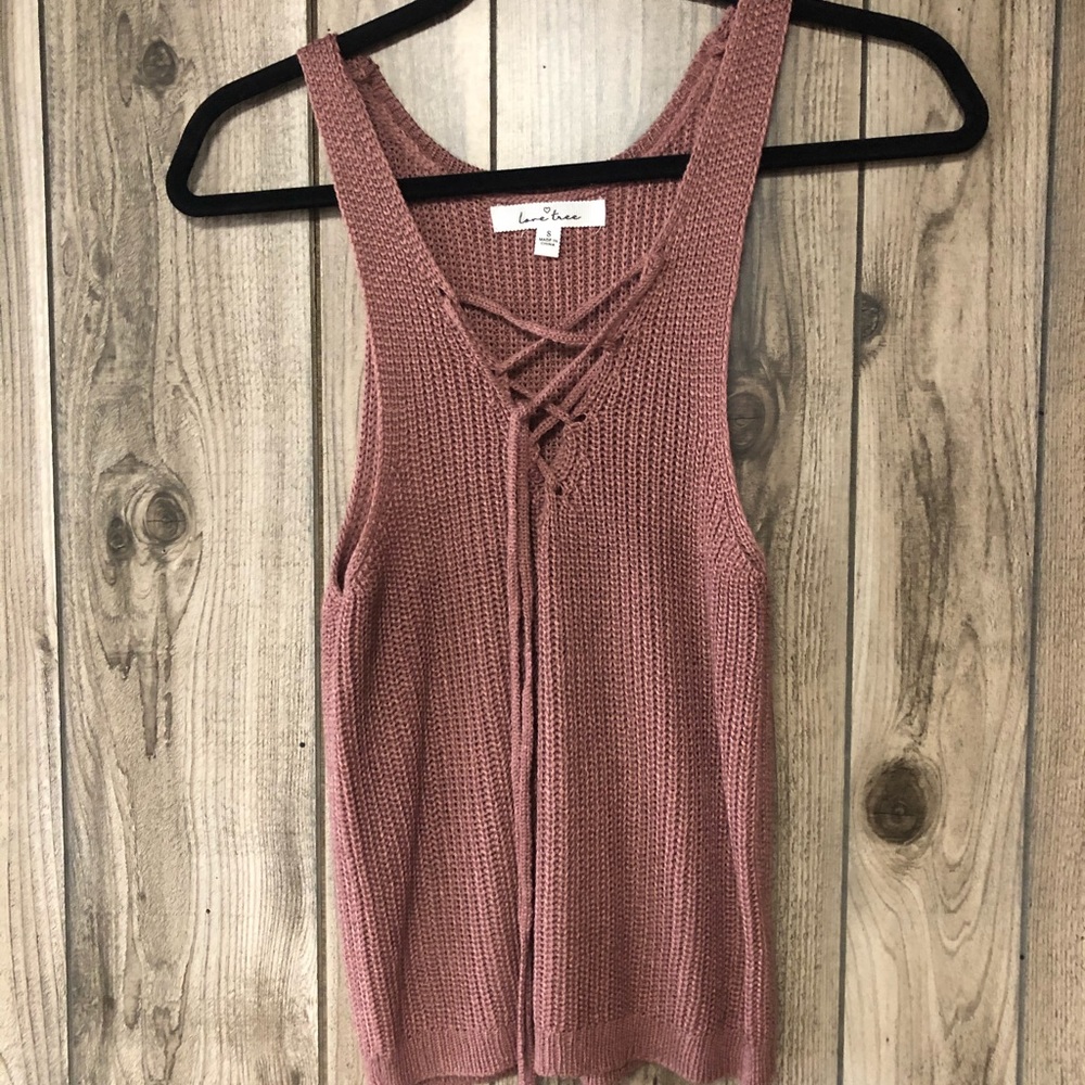 Knitted tank top